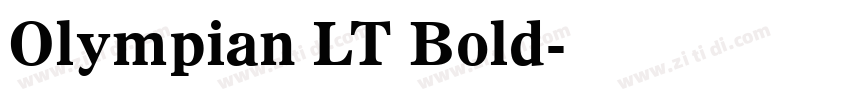 Olympian LT Bold字体转换